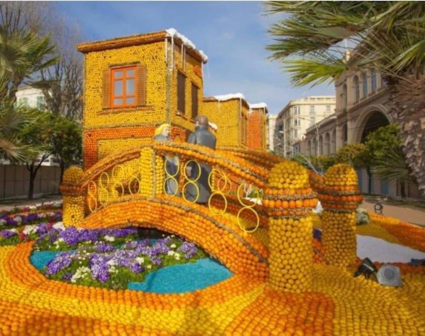 Magnifique T2 Proche Mer Et Ville Refait A Neuf Avec Terrasse Μεντόν Εξωτερικό φωτογραφία